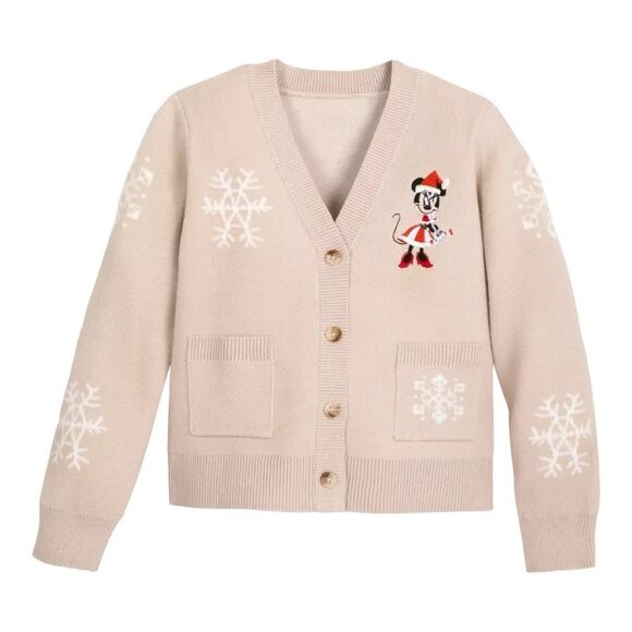 Minnie Mouse Holiday Cardigan Sweater for Girls — So very soft!! - Picture 1 of 8